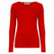 Shop Nova® Women Ladies Long Sleeve Round Neck Plain Top Stretchy Casual T Shirts Basic Slim fit Tee Tops UK Size 8-26 (Red, 18)