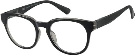 JOOX Retro Lesebrille für Frauen, schwarze runde Lesebrille mit Federscharnieren für Männer +2.50