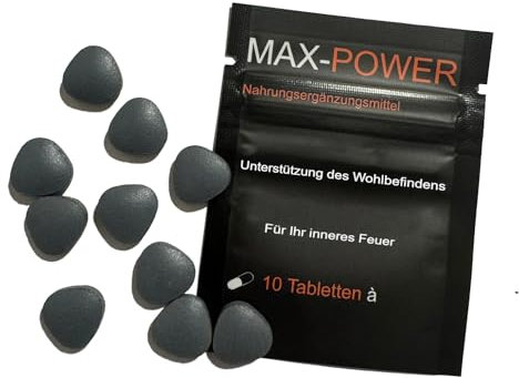 10 Schwarze Tabletten, die Originalen, Intense Nahrungsergänzungsmittel für Frauen & Männer, Boost-Tabletten, Libido Steigernd, sehr intensiv