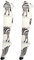 ODAWA Oberschenkelhohe Socken Cool Galaxy Tie Dye Kniestrümpfe Warm Strumpf Damen Kniestrümpfe, Wild Zebra Cream, Einheitsgröße