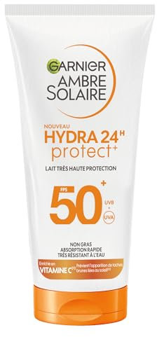 Garnier Ambre Solaire Hydra Protect 24H Milch, sehr hoher Schutz, LSF 50+, 50 ml