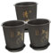 YARNOW 3 Ensembles Pot D'orchidée Plante Artificielle Pot De Fleurs pour Orchidées Jardinière Japonaise Pots De Pépinière Jardinières en Plein Clairs Fausses Plantes Plastique