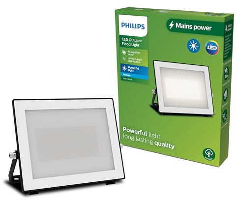 Philips Lois Projecteur Extérieur, 50 W, 5000 K, Noir