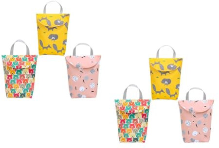 ifundom 2 Sätze Aufbewahrungstasche Windeltaschen Tragbare Taschen Nass-trocken-wickeltaschen Windeln Nasstaschen wasserdichte Taschen Oxford-Stoff 3 Stück * 2