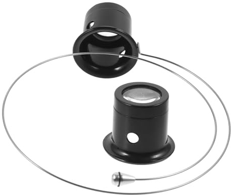 COLLBATH Uhrenglas Lupe 10fach mit Kopfband für Uhrenreparatur | Kunststoff und Stahl, Kompakte Bauform, 5fach Zusätzlich, für Münzen und Briefmarken