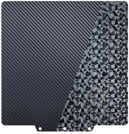 TIOPY Adventurer 5M Placa de construcción de fibra de carbono PET+ Diamon PEO, hoja adhesiva magnética flexible PEO+PET, alfombrilla de plataforma de cama térmica para FLASHFORGE 5M Pro/AD5X