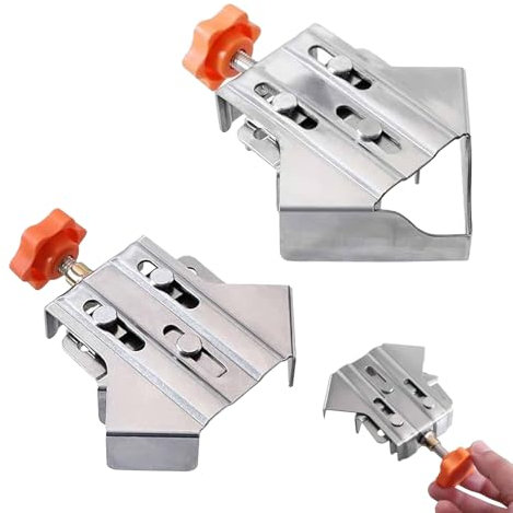 Quick Right Angle Fixing Clip BL-TL247, Multipurpose Stainless Steel 90 Degree Corner Clamp, Corner Clamps for Woodworking, for Wood (Mix)