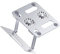 DOITOOL Soporte de enfriamiento de Doble Ventilador Enfriador de computadora portátil USB Soporte refrigerador para computadora portátil aleación de Aluminio Silver