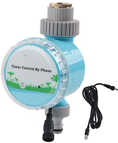 Smart WiFi/Bluetooths Irrigation Timer Controller - 2-in-1 Remote Irrigation System with USB Power for Garden/Lawn - Includes Copper Adapters And Quick Connectors