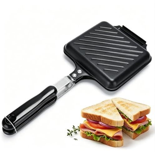 HechoVinen Toastie Maker, Non-Stick Camping Sandwich Panini Maker