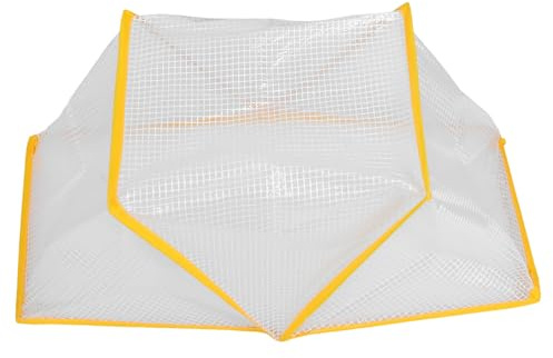 UPKOCH Bâche de Protection Pliable pour Potager Surélevé 49X38X22 CM, Couverture Isolante Transparente Résistante aux Intempéries, Serrage de Jardin Anti-Gel pour Rangs de Légumes et