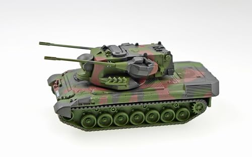 Schuco 1:87 Gepard Flakpanzer BW Camo - Hochwertiges Diecast Modell im Maßstab 1:87, Modellauto, 1:87, Militär, Sammlermodell, Diorama