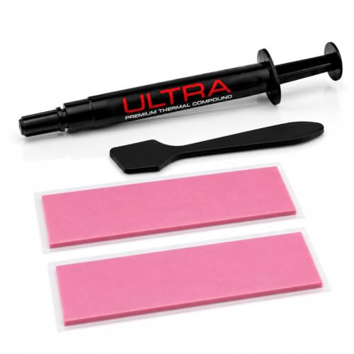 THERMAL HERO GPU Refresh Kit Ultra 3g Thermal Paste + 2 x Neo Thermal Pads 80 x 22 x 1.0 mm for GPU VRAM Gaming PC Repaste Cooling