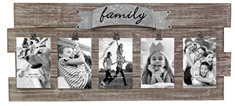 Stonebriar Clip Collage-Bilderrahmen, Brown, 26 x 11