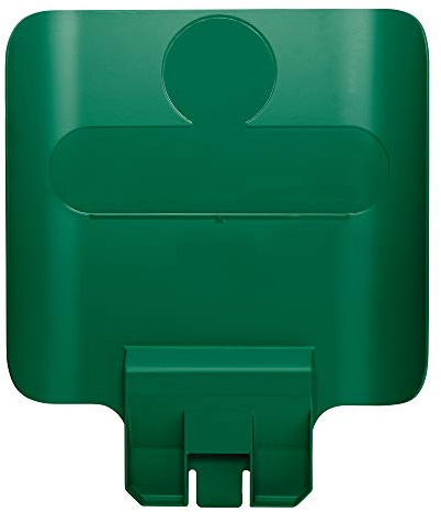 Rubbermaid Commercial Products Slim Jim Recycling Station Billboard, Grün