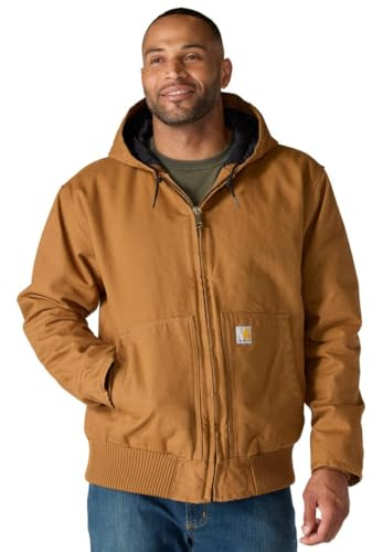 Carhartt Men's Active Jacket J130 Work Utility Outerwear, Carhartt Brown, XXXXXL
