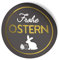 24x itenga Frohe Ostern Aufkleber Sticker Etiketten hochwertig Osterhase schwarz weiß gold rund 4cm