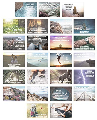 Edition Seidel Set 25 Postkarten Leben & Momente mit Sprüchen - Karten mit Spruch - Geschenk - Dekoidee, Liebe, Freundschaft, Leben, Motivation, Geburtstagskarten Bilder Bild