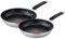 Tefal E51292 Jamie Oliver 2-teiliges Pfannenset | bestehend aus Pfanne 24 und 28 cm | Antihaftversiegelung | sicher | Thermo-Signal | genieteter Griff | induktionsgeeignet |gesund Kochen | Edelstahl