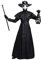 Feynman Herren Mittelalter Steampunk Pest-Doktor Pest Arzt Halloween Kostüm mit Pestdoktor Accessoire Set (X-Large, Schwarz)