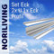Noriliving Aluminium Profil Set für 3mm Aluverbund Duschrückwand (Silber matt) (Set Eck, 150cm Länge)