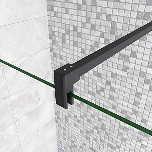 AICA barre de stabilisation carrée 90cm, barre de fixation horizontale avec la finition NOIR MAT