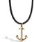 SERASAR Men's Leather Necklace with Pendant - 60cm Gold Cord Chain Jewelry Box for Man Real Gift Men Jewellery choker necklet beads pearls locket