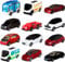 Matchbox HGW60 - MBX Elektro Autos 12er-Pack, Elektroautos und -Trucks aus Metall, kunststofffreie Verpackung, Spielzeug für Kinder ab 3 Jahren