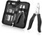 Toenail Clippers for Thick and Ingrown Nails, Black Nail Clipper Kit and Professional Podiatrist Toenail Clippers Heavy Duty Nail Scissors Toenail Treatment Tools Kit for Men Women Elderly