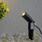 GARTUS® 3W LED Strahler Flavius 3000K mit Erdspieß | Außenlampe zur Beleuchtung von Garten, Terrasse, Pflanzen, Wegen, Teich | IP67, 1,5 m Kabel mit Stecker, Aluminium