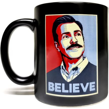 Believe Tasse aus Keramik, 325 ml, Schwarz