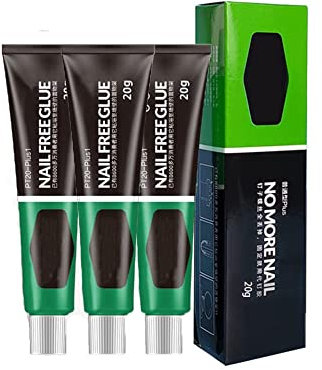 3Pcs All-Purpose Glue, Super Glue All Purpose Adhesive, Nail-Free Glue Adhesive Sealant, Multifunctional Adhesive Glue Universal Strong Plastic Glue for Resin Ceramic Metal Glass