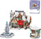 LOZ Mini Blocks 2198 Weihnachten Haus Bausteine, 1000 Teile Weihnachtsmann-Dorf Konditorei Klemmbausteine Modular Haus Modellbausatz, Spielzeug für Kinder und Erwachsene, New 2022
