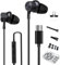 ZXQ C5 USB C Headphones Wired In-Ear,Type C Earphones,USB-C Wired Earbuds Deep Bass for iPhone 15 Pro Max iPad Air Plus Samsung Galaxy A53 S21 S22 S23 Ultra OnePlus 10 Pixel7 Huawei Mate 60 P40