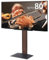 WALL V3 High Type | Japanischer Eleganter 32-80 Zoll Universal Wand TV-Ständer, verstellbare Halterung, kein Bohren | Walnuss