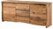 MASSIVMOEBEL24.DE | Pure Sheesham Sideboard aus Massivholz #215 | aus Sheeshamholz - Natur, lackiert/sandgestrahlt | 185x48x80 cm | 4 Fächer & 3 Schubladen | Kommode, Anrichte