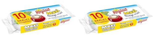 Régilait Lait Concentré Non Sucré Maxi Coupelles 140 g (Lot de 2)