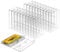 T WaveTree 50er-Pack Audio-Kassetten-Aufbewahrungskoffer – transparente Kunststoff-Kassettenhüllen – Audio-Speicherlösung, 10,9 cm L x 7,5 cm B x 0,6 H