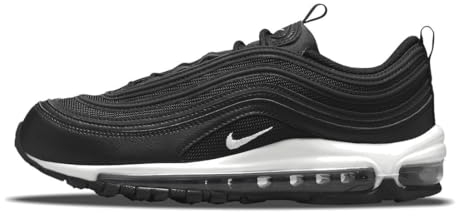 NIKE Air Max 97 Women's Trainers Sneakers Fashion Shoes DH8016 (Black/Black/White 001) UK7.5 (EU42)