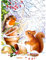 AIRDEA DIY 5D Eichhörnchen Vogel Diamant Malerei, Full Round Drill Diamond Painting Set, Full Runden Steine Diamanten Stickerei Strass Erwachsene Malen nach Zahlen Perlen Bilder 30x40cm