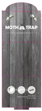 ARVALOLET 5er Set Selbstklebende Mottenfallen mit Pheromonen, Effektive Lösung gegen Speisekammer-Motten for Küche & Kleiderschrank