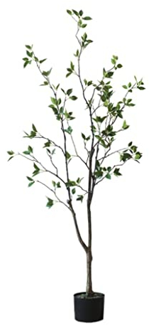 JYARZ Kunstbaum Deko Künstlicher Baum Im Plastiktopf, Künstliche Bäume Drinnen Draußen Im Topf Gefälschte Baumdekoration Für Hausgartenbüro Zimmerpflanze Kunstpflanze (Size : 150cm)