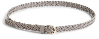 PIECES Pcavery Leather Braided Slim Belt Noos,Taupe Gray,numeric_95