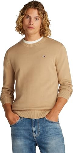 Tommy Jeans Herren TJM Slim Essential Light Sweater Dm0Dm18895 Pullover, Beige (Relic Tan), XL