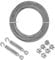 QWORK® Drahtseil 3mm, 304 Edelstahl Drahtseil Set, 20M Stahlseil mit M5 Spannschloss Seilspanner, für Rankhilfen, Lampenaufhängungen, Zäune, Wäscheleine