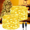 YIFMOO Guirlande lumineuse LED USB, 5 m, 50 LED, étanche, avec interrupteur, micro fil de cuivre, guirlande lumineuse pour l'extérieur et l'intérieur pour bricolage, Noël, chambre, fête, décoration de