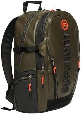 Superdry Damen Tarp Rucksack mit Stickerei Surplus Goods Olivgrün 1SIZE