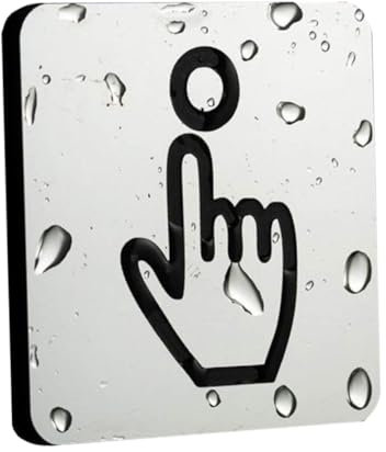 Doorbell Sign,Please Ring Bell Sign Self Adhesive Acrylic Door Sign House Garden Wall Plaque Doorbell Notice with