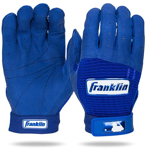 Franklin Sports MLB Boxhandschuhe Classic Professional Baseball + Softball Handschuhe für Damen und Herren Erwachsene und Jugendliche (Königsblau, L, Erwachsene)