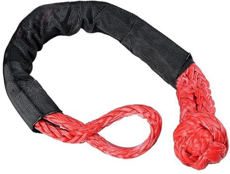 Manille Souple Anneau de récupération pour Voiture 4x4, Manille Souple, treuil à Main, Porte-clés, Corde 1/2, nœud Tout-Terrain, Sangle de remorquage, Crochet Corde de remorquage